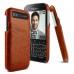 BlackBerry Classic Q20 - imak PU Leather Hard Protective Phone Cover Case - Brown